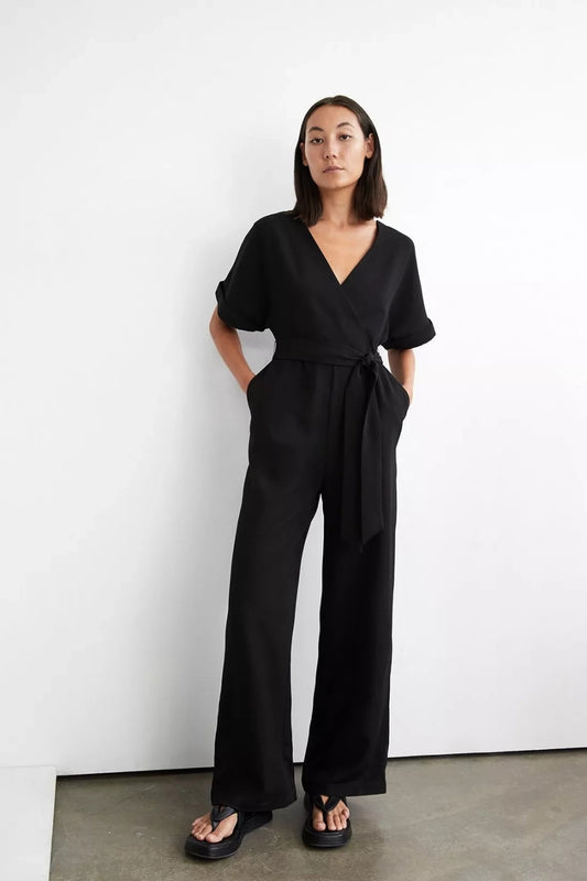 Perky Black Jumpsuit