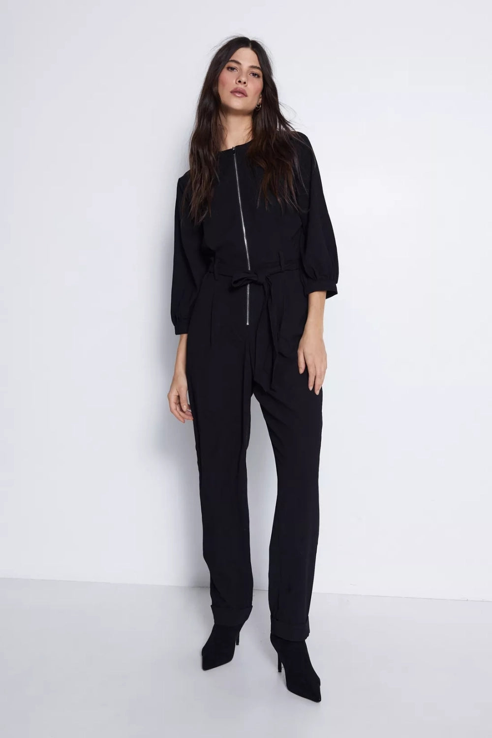 Plush Black Jumpsuit