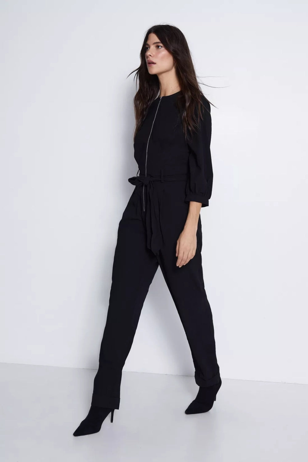 Plush Black Jumpsuit