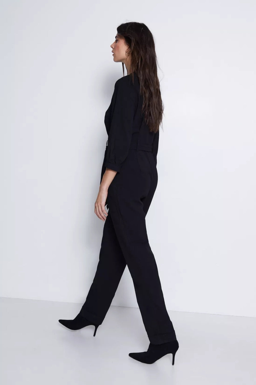 Plush Black Jumpsuit