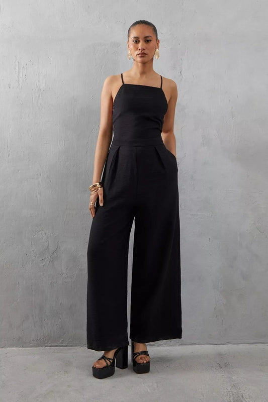 Smart Black Jumpsuit