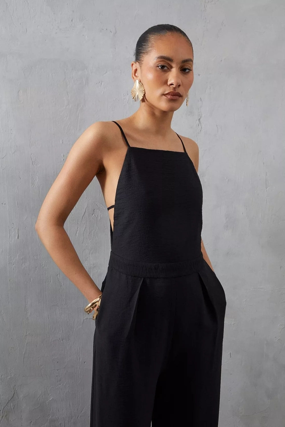 Smart Black Jumpsuit