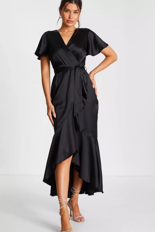 Refinedra Black Dress