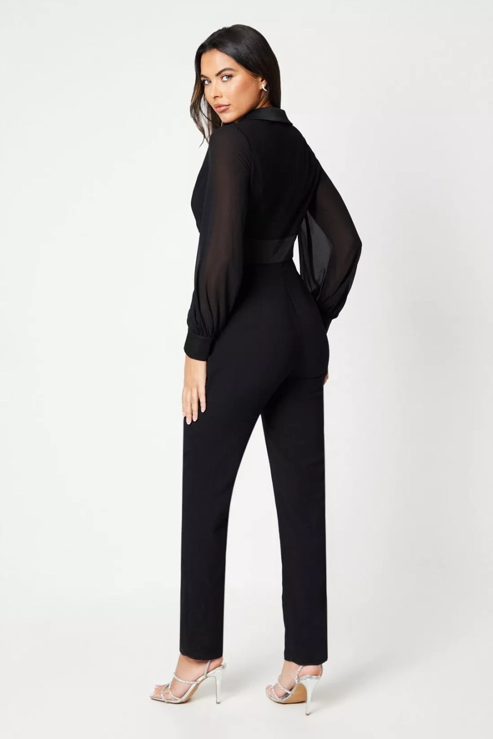 Silken Black Jumpsuit