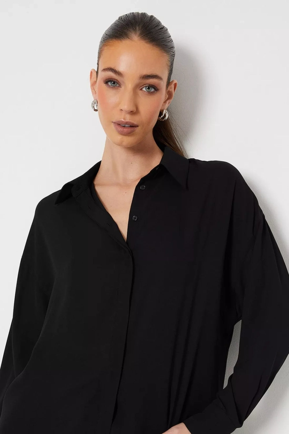 Polished Black Shirt