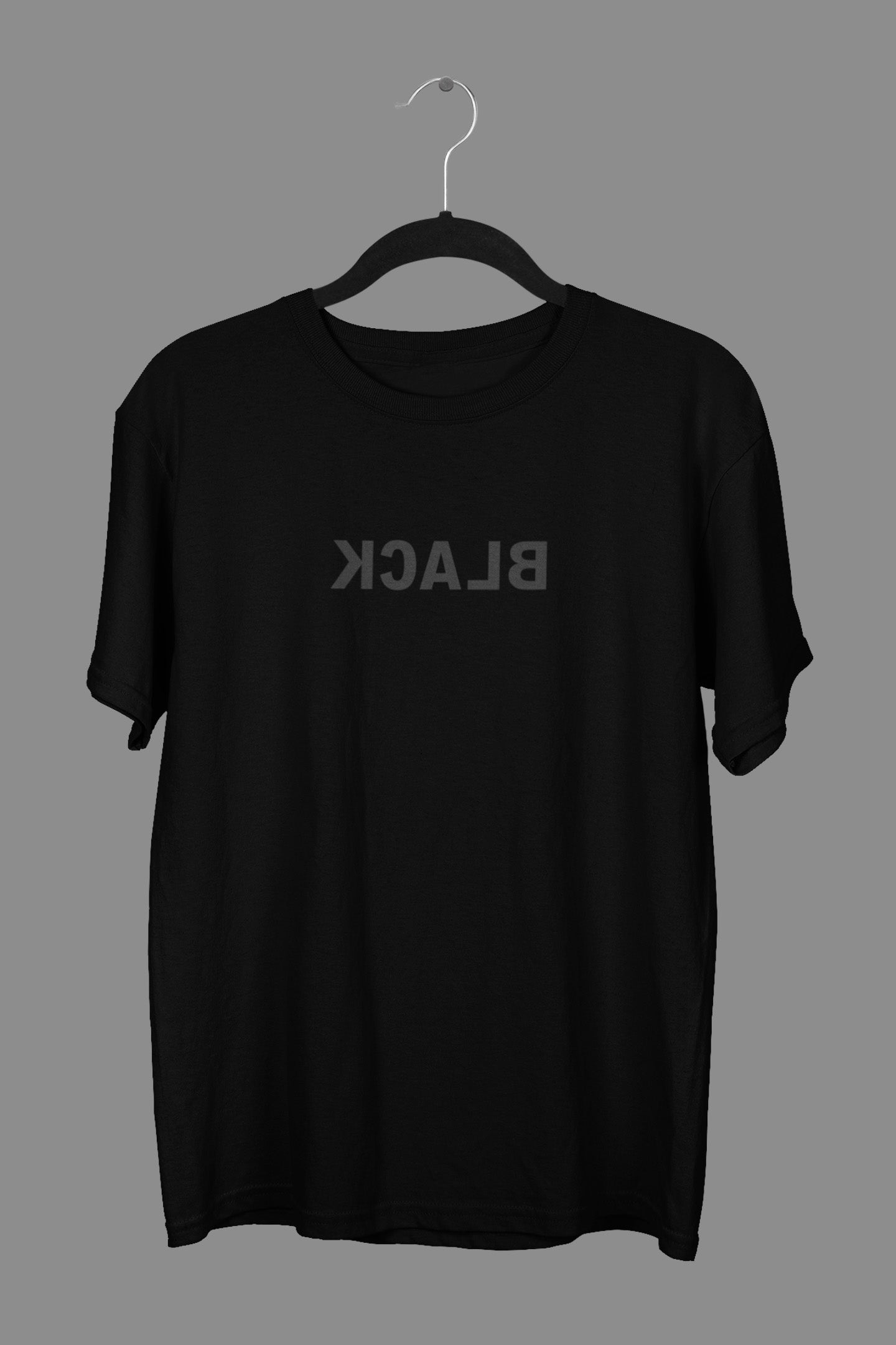 Black Round Neck Tee